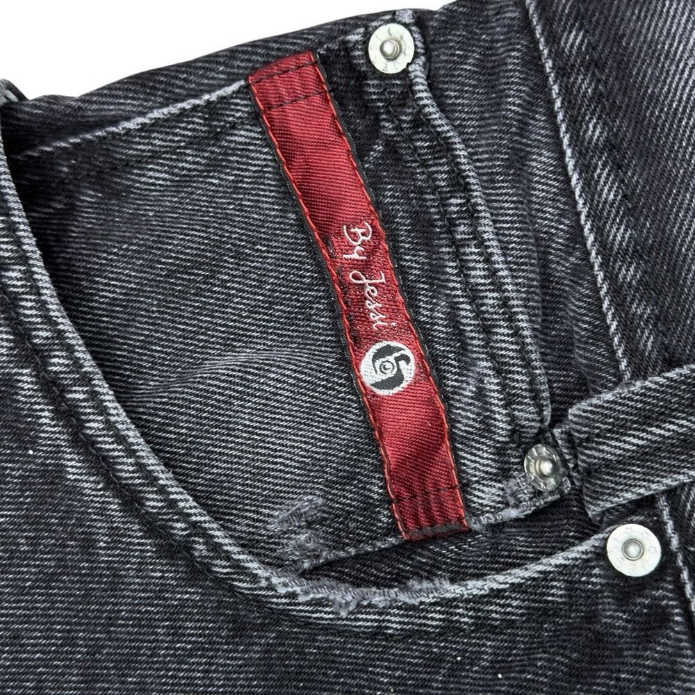 Vintage Jessi & Co. Black Charcoal Jeans | 34 Made in Italy 90s Y2K Button Fly - Picture 5 of 12